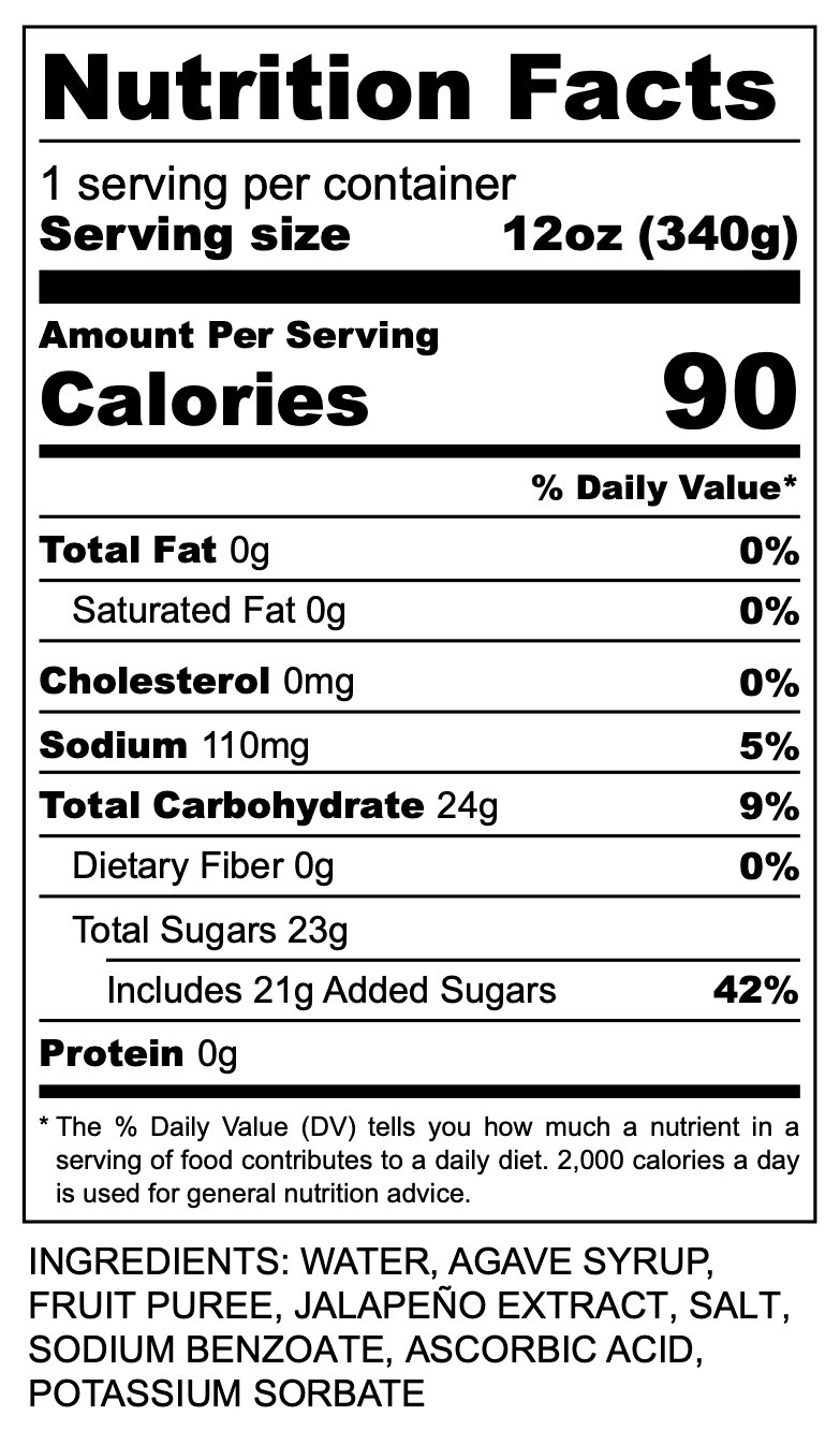 Strawberry Lime Jalapeño - Terpene Tonic (4/6 pack or 24 case)