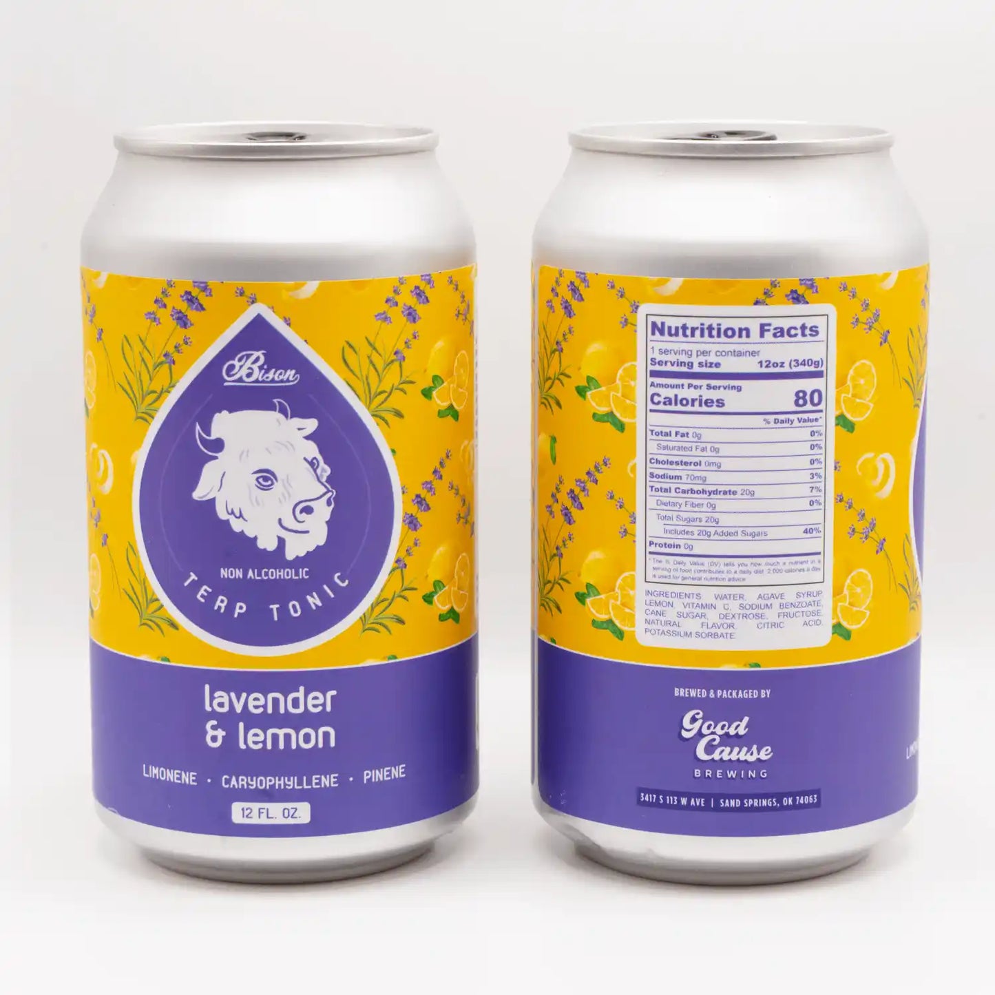 Lavender & Lemon - Terpene Tonic (4/6 pack or 24 case)